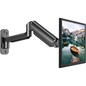 image:imageHUANUO Single Monitor Wall Mount for 13 to 32 Inch Computer Screen Gaming Monitor Wall Mount Arm Holds up to 176lbs Height Adjustable Full Motion Wall Monitor MountVESA Mount 75x75100x100