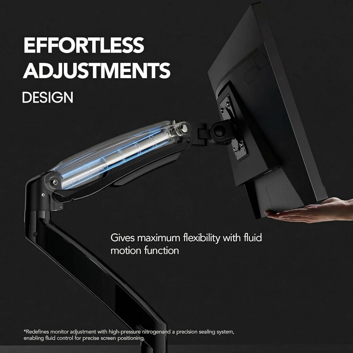 image:imageHUANUO Dual Monitor Stand for 1340 Premium Dual Monitor Mount with USB Height Adjustable Monitor Stand for 2 Monitors VESA Mount with ClampGrommet Base Holds 264lbs per Arm HNDS71340 Inch