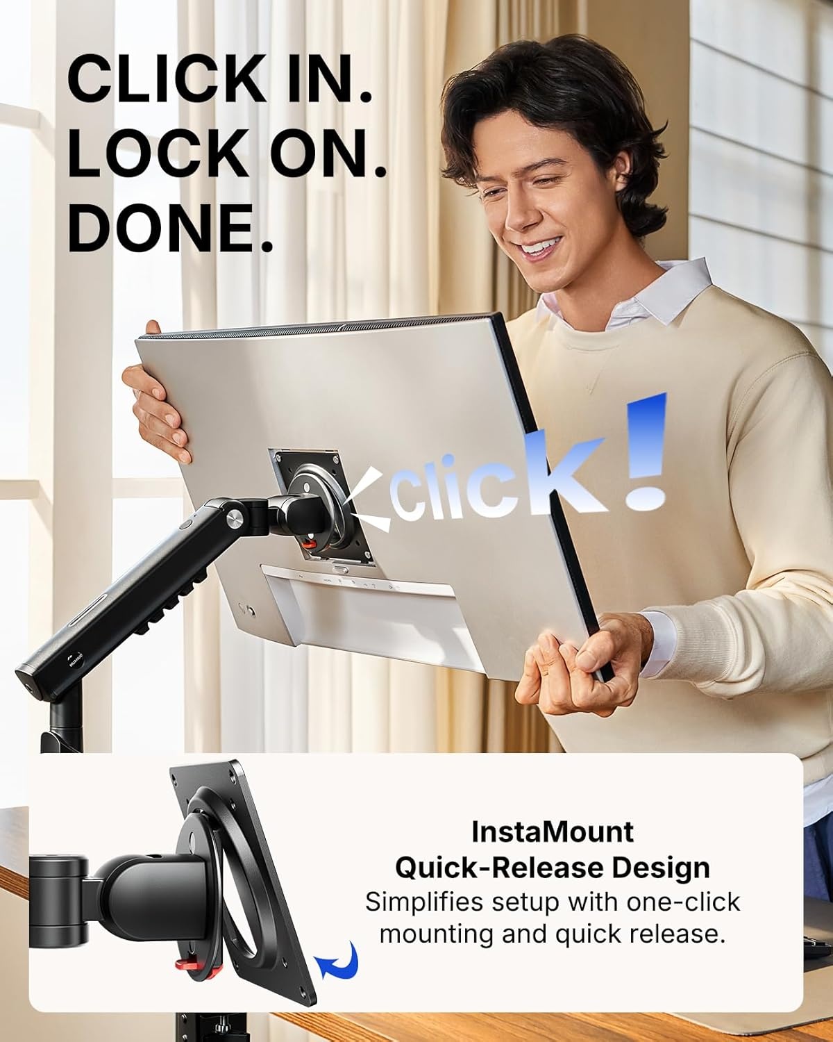 image:imageHUANUO FlowLift Pro Dual Monitor Mount for 1332 Screens MechaSpring Monitor Stand Adjustable Monitor Arms for 2 Monitors with TiltSwivelRotation ToolFree VESA Mount Max Load 198 lbs