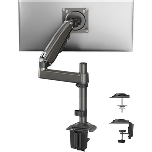 image:imageHUANUO Single Monitor Arm Adjustable Desk Mount for 1334 inch Screens Holds 198lbs 2244 inch Max Height Full Motion Swivel Gaming Monitor Stand with VESA 75x75mm and 100x100mm CompatibilityBlack