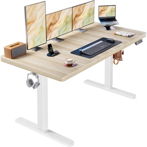 image:imageHUANUO 71 x 30 inch Electric Standing Desk Powerful Brushless Motor Large Height Adjustable Table 4 Memory Preset Sit Stand Up Desk Home Office Computer Table with Thick TShaped FrameNatural