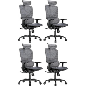 image:imageHUANUO Ergonomic Mesh Office Chair with 5Level Lumbar Support Computer Gaming Chair with Adjustable Headrest amp Armrests Rocking Tilt Comfortable High Back Desk Chair for Home Office4