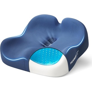 image:imageHUANUO Ergonomic Seat Cushion Memory Foam Cooling Gel Office Chair Cushion for Hip Support Tailbone Pressure Relief Breathable Car Seat Cushion for Home Work Driving